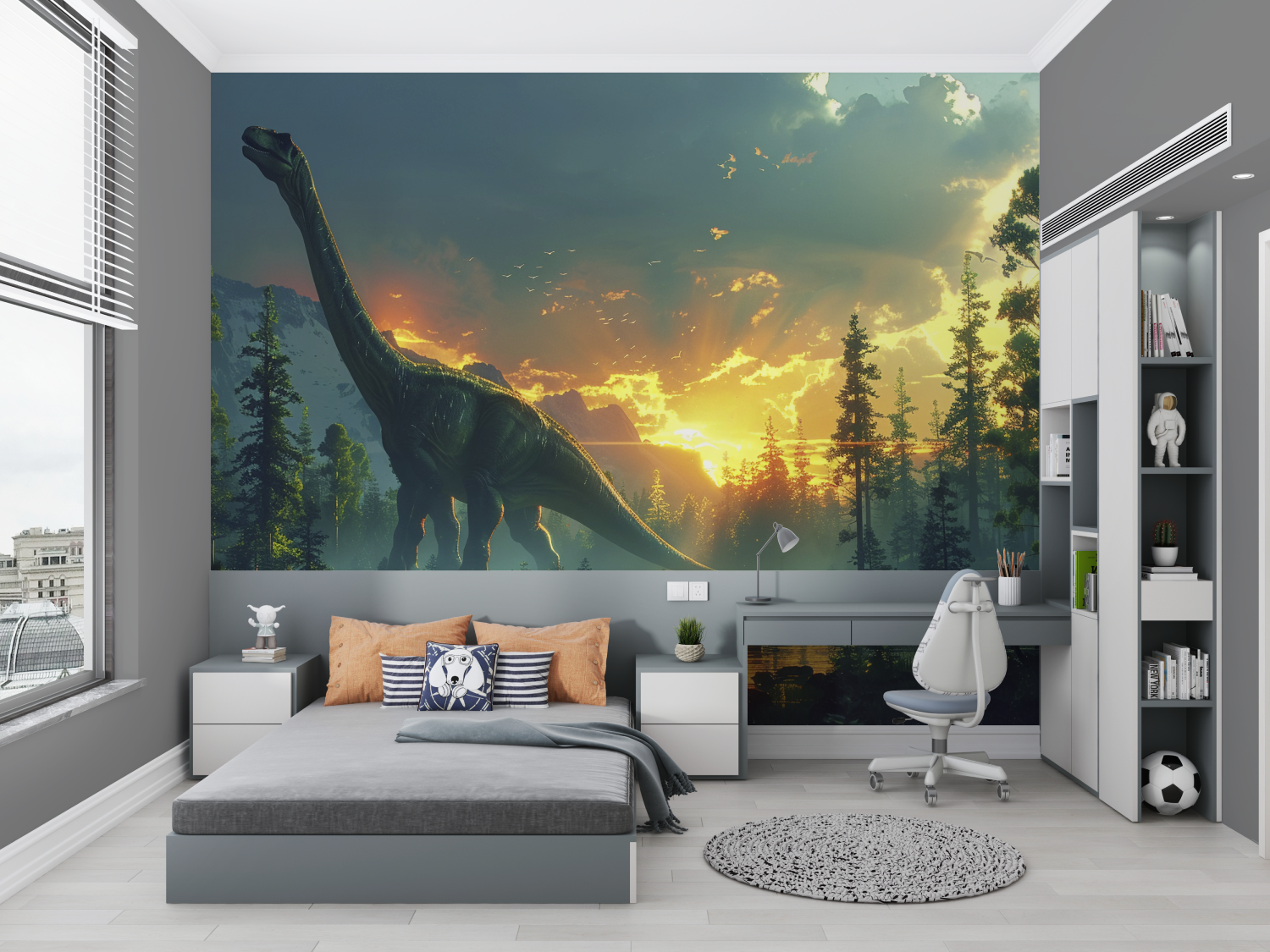 Peaceful Dinosaur Wallpaper | Murals Wallpaper