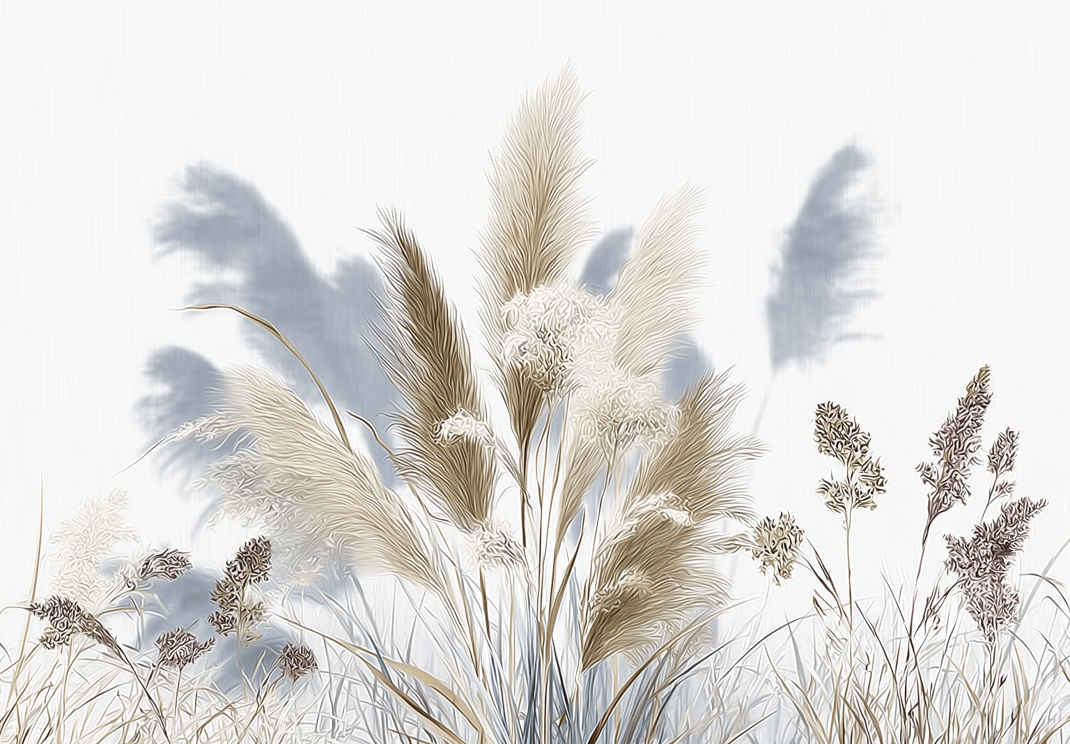 Mural 3D Cocooning Leaf Wallpaper