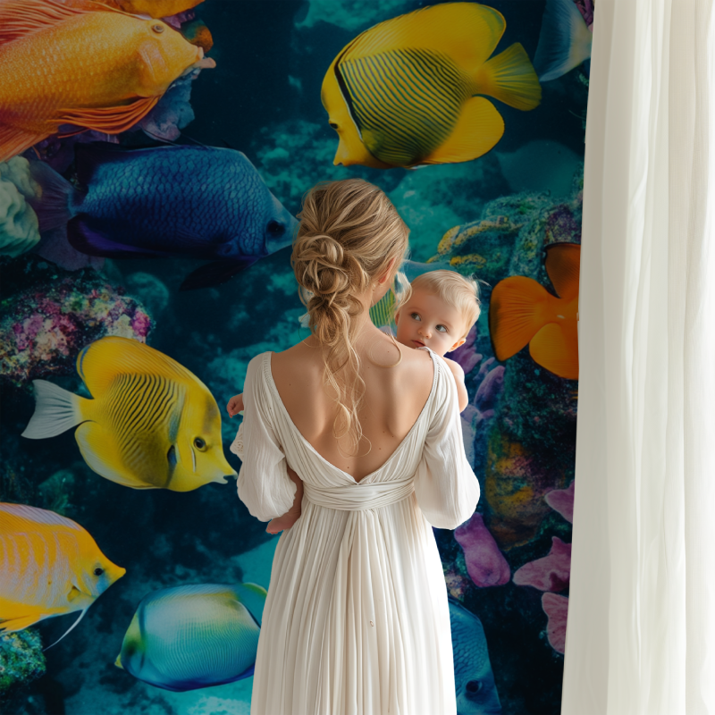 Tropical Fish Wallpaper Decor | Murals Wallpaper