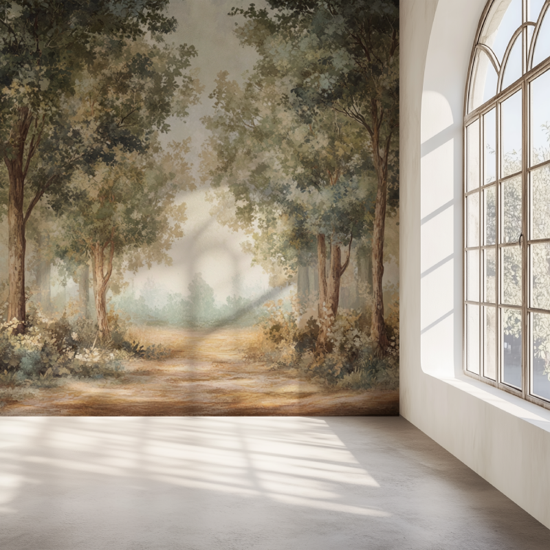 Panoramic Tree Wallpaper | Murals Wallpaper