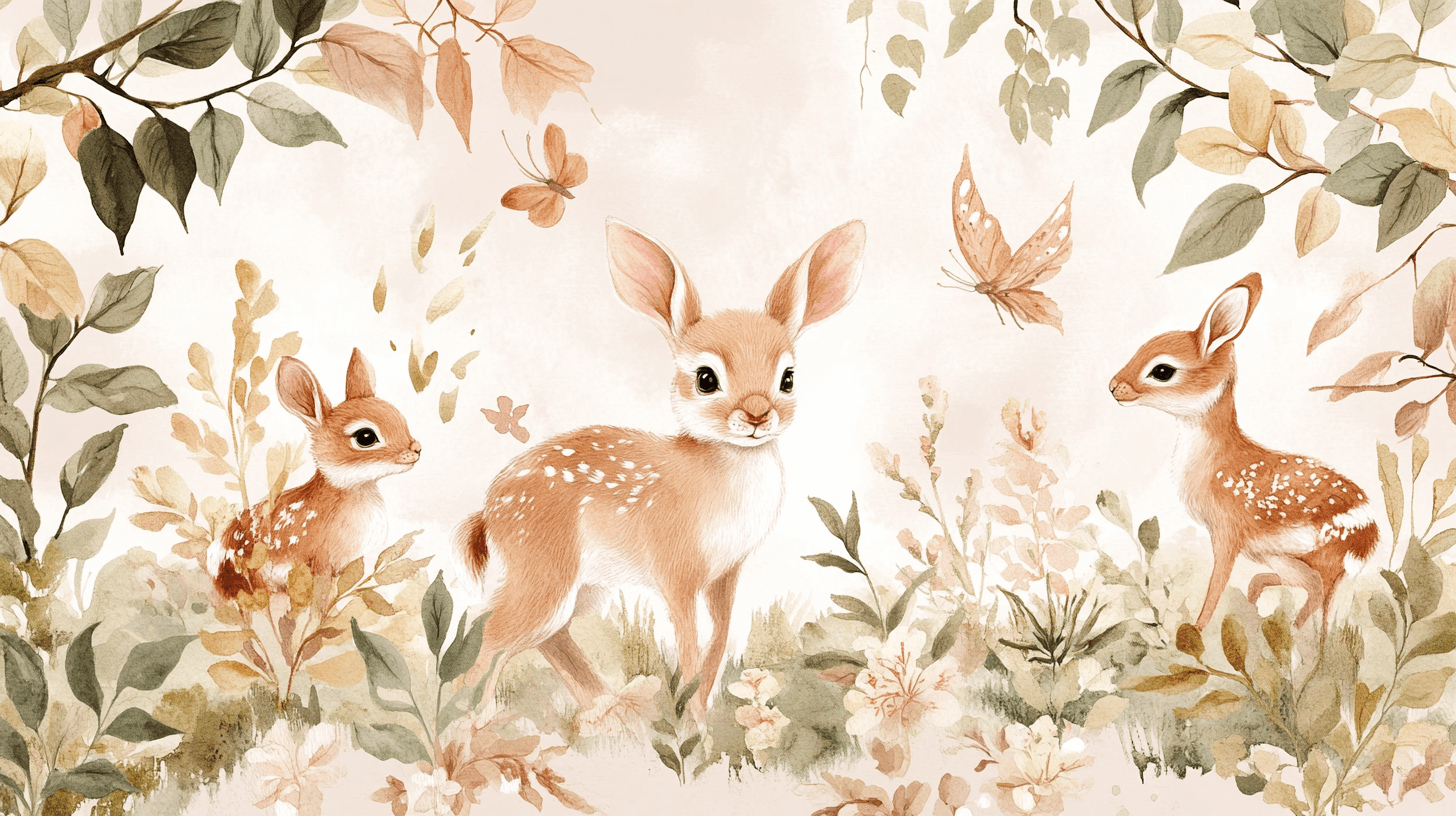 Soft Baby Forest Wallpaper | Murals Wallpaper