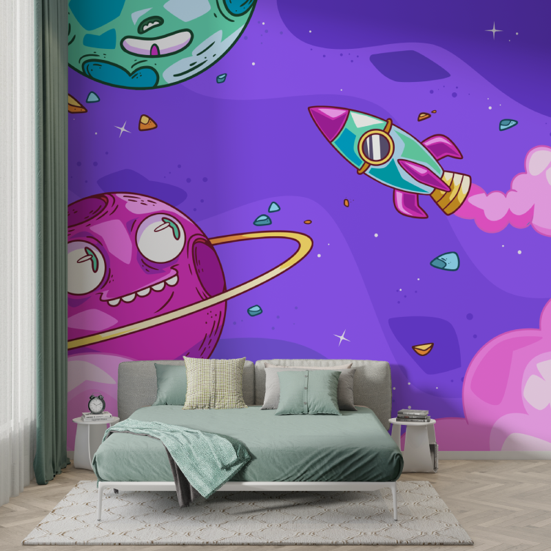 Fun Space Wallpaper | Murals Wallpaper