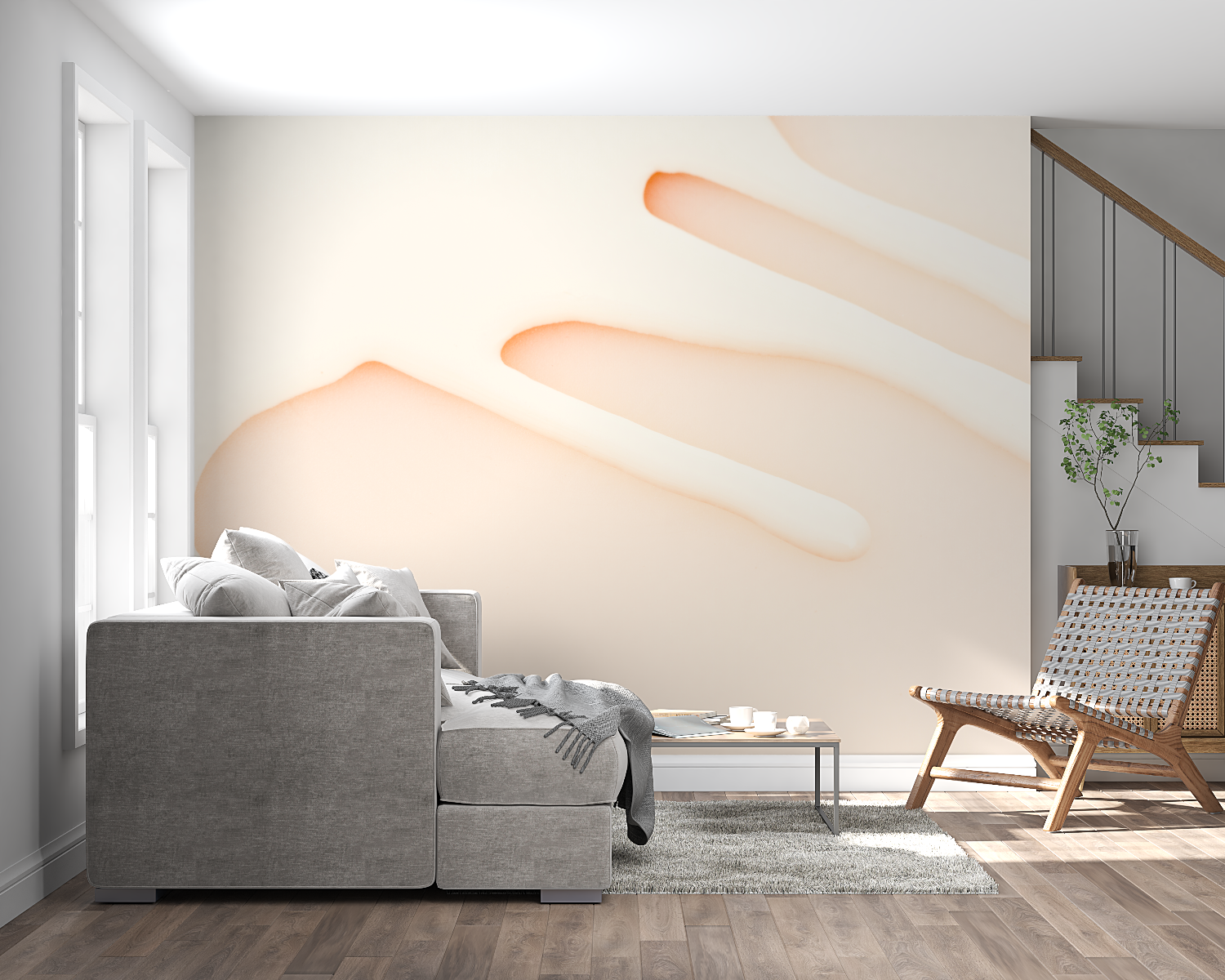 Cocooning Abstract Stain Wallpaper | Murals Wallpaper