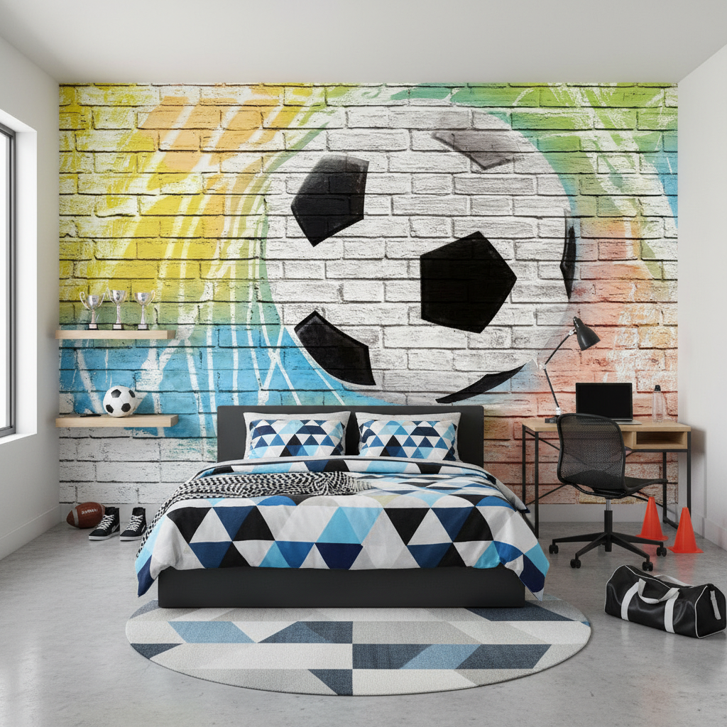 Mural Football Wallpaper