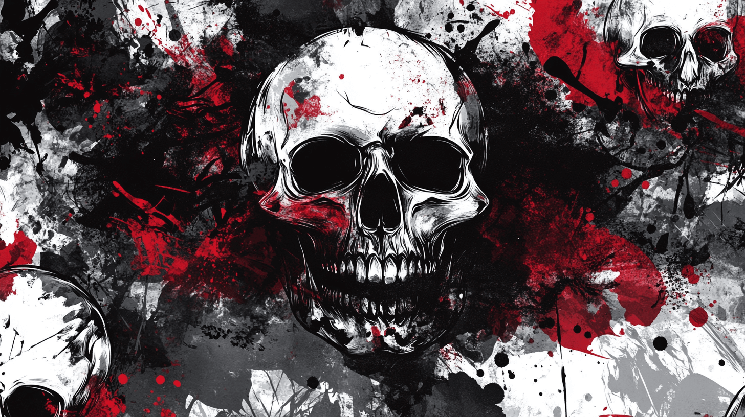 Gaming Skull Console Wallpaper | Murals Wallpaper