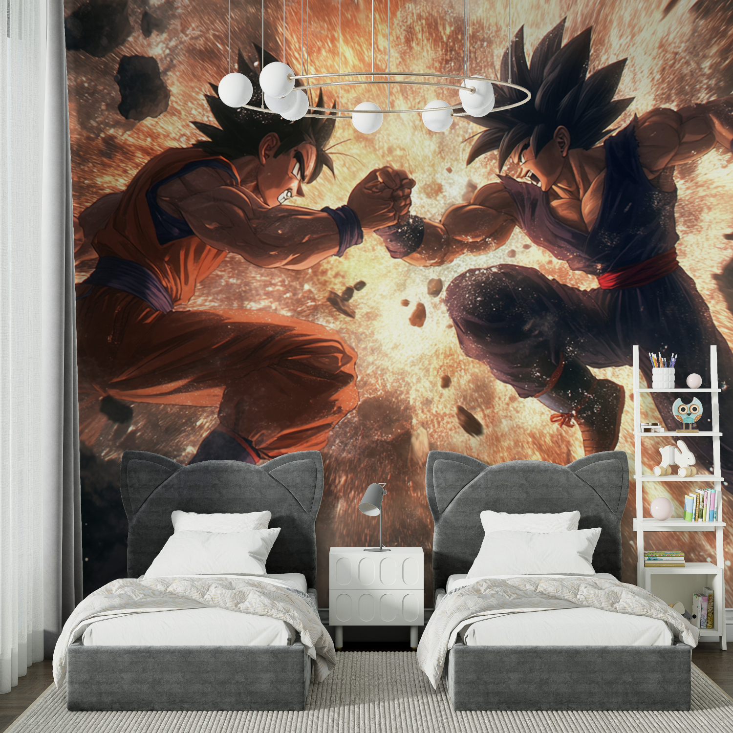 Son Goku Combat Wallpaper | Murals Wallpaper