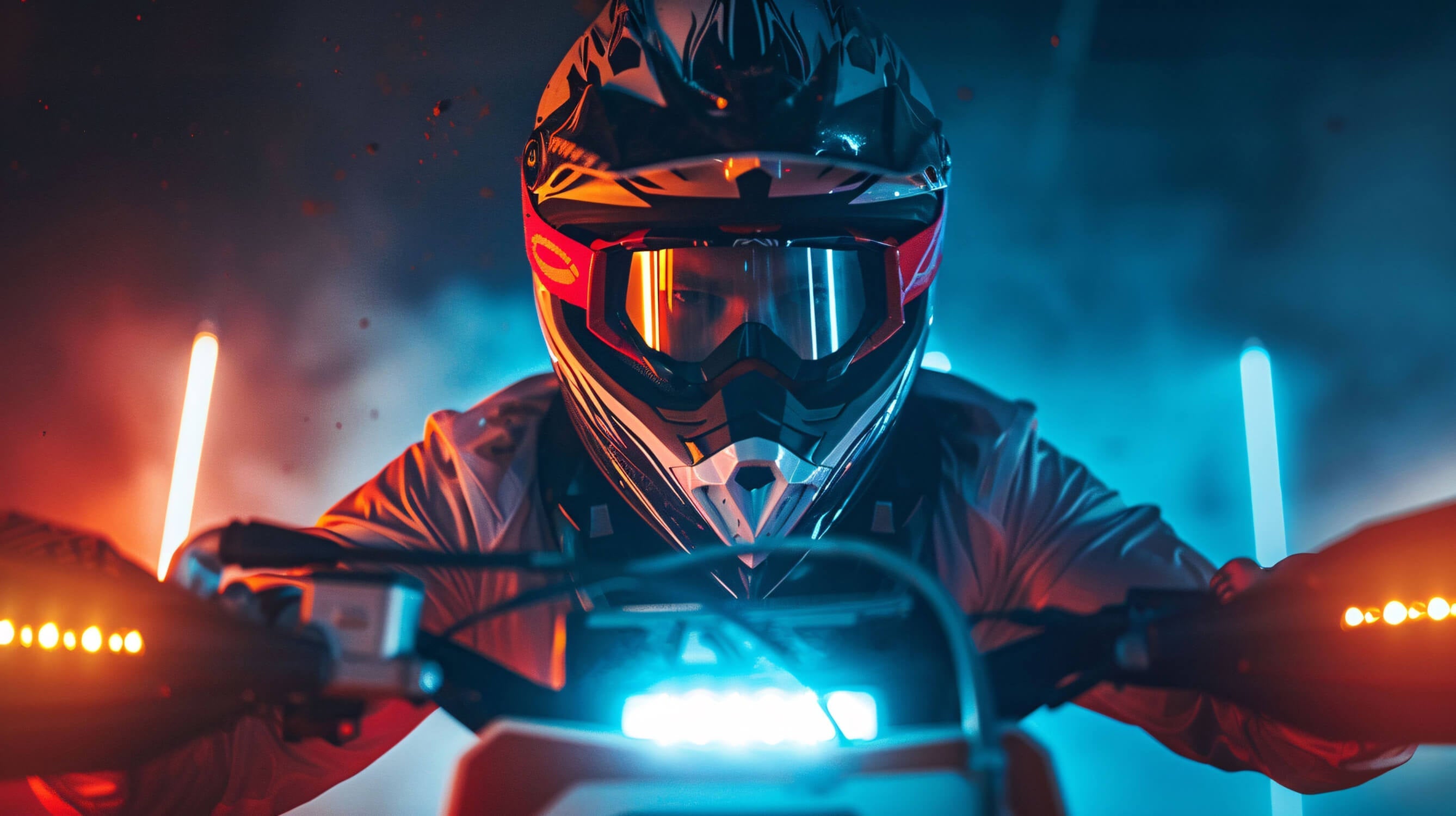 LED Motocross Wallpaper | Murals Wallpaper