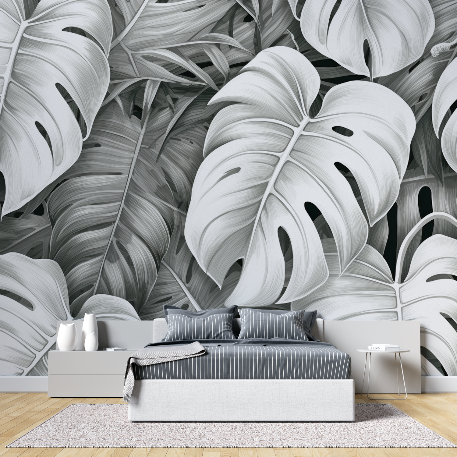 Gray Wallpaper for Adult Bedroom | Murals Wallpaper