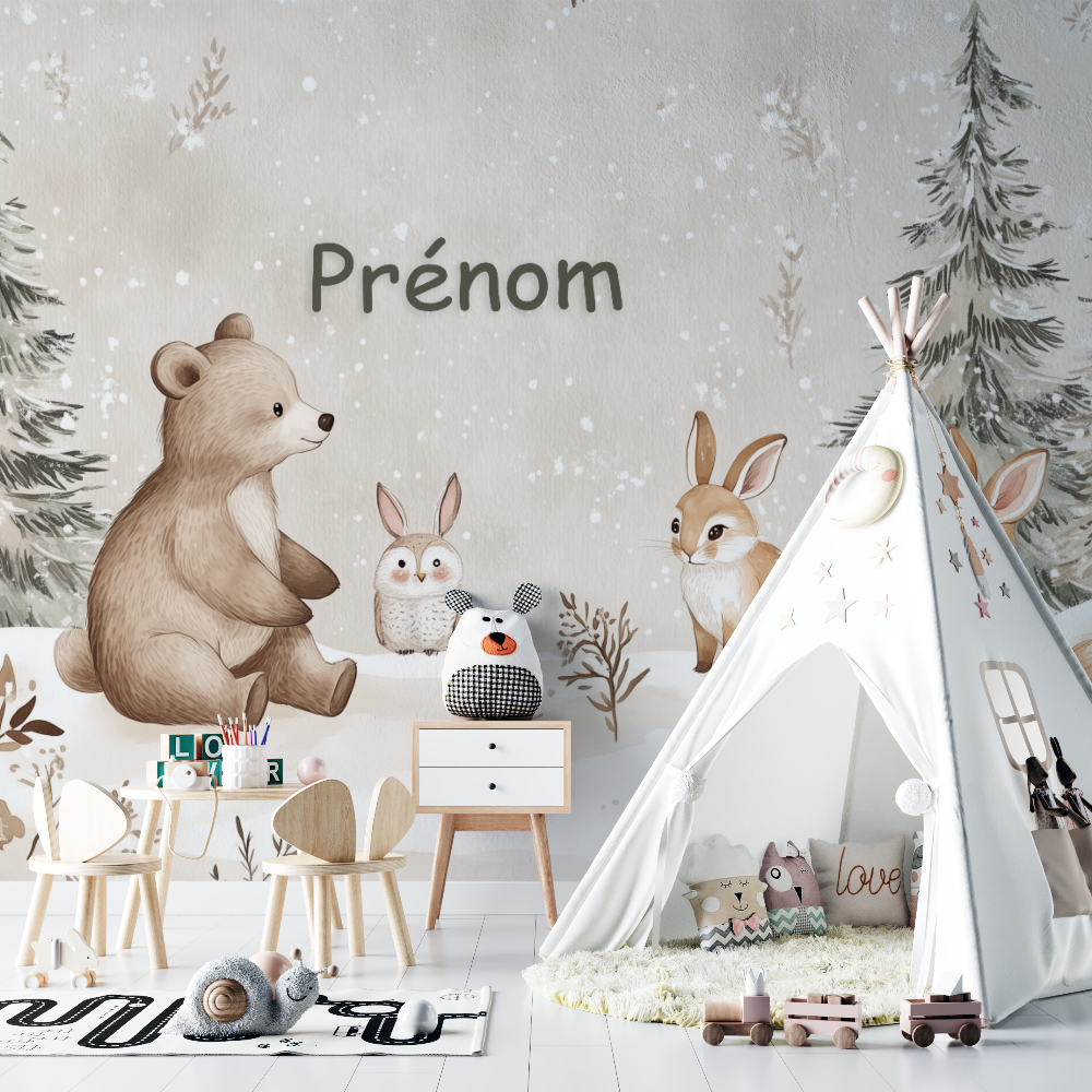 Kinderzimmer-Namens-Tapete | Walls Mural