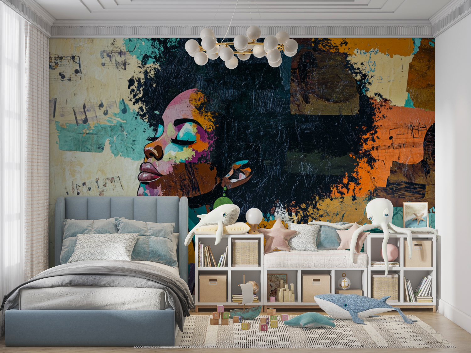 Afro Cut Wallpaper | Murals Wallpaper