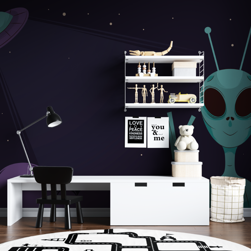 UFO Space Wallpaper | Murals Wallpaper