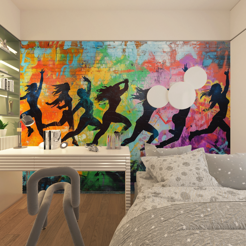 Hip-Hop-Jugend-Tapete | Wandbildtapete