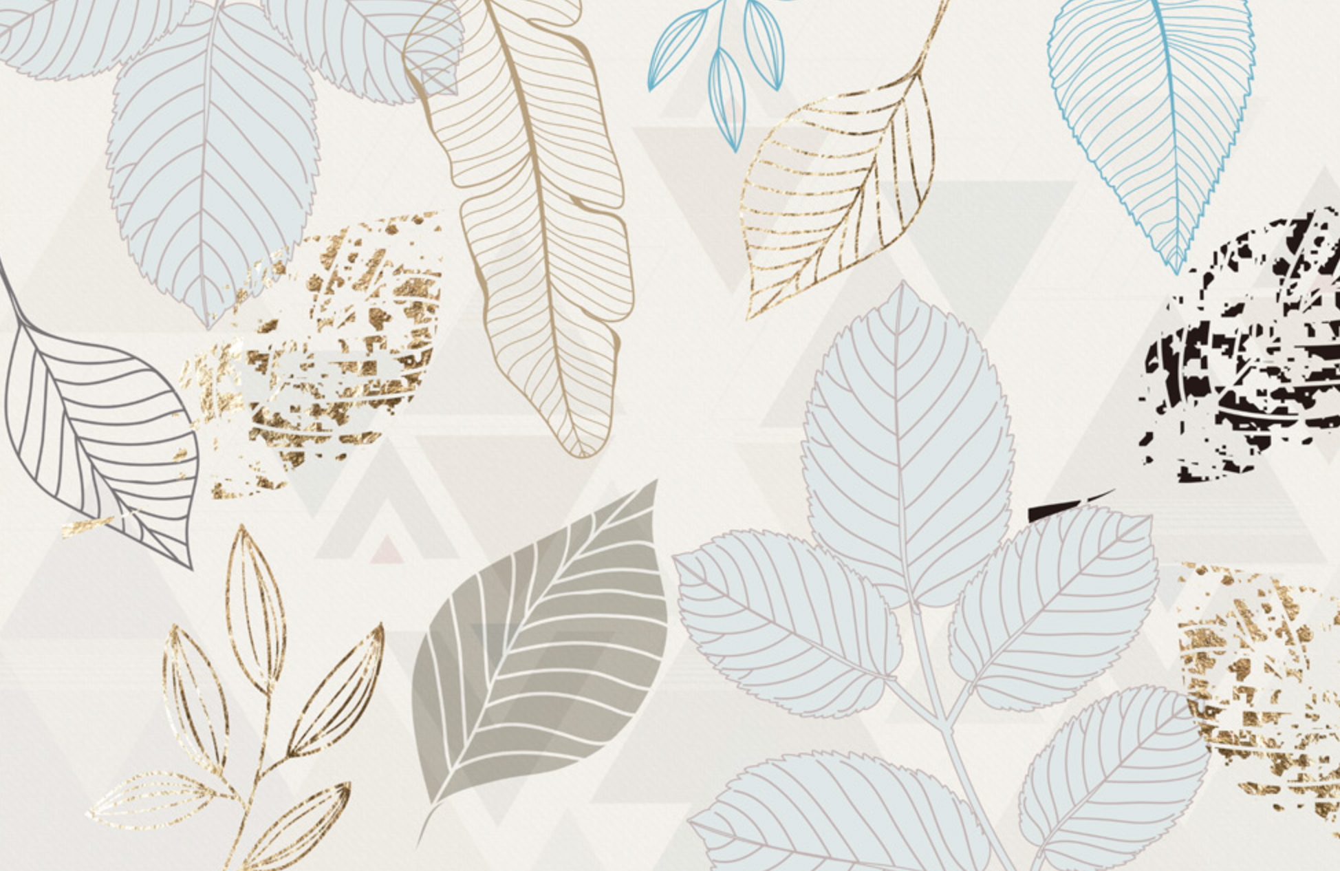 Mural Foliage Design Wallpaper