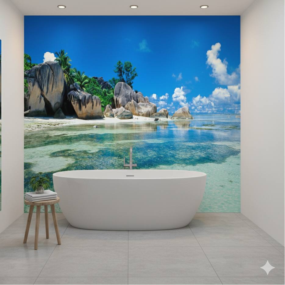 Mural panoramic beach wallpaper