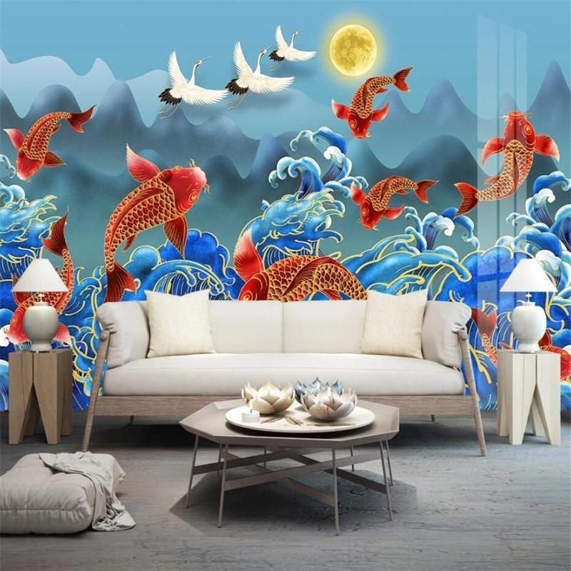 Japanese Wallpaper Fish | Murals Wallpaper