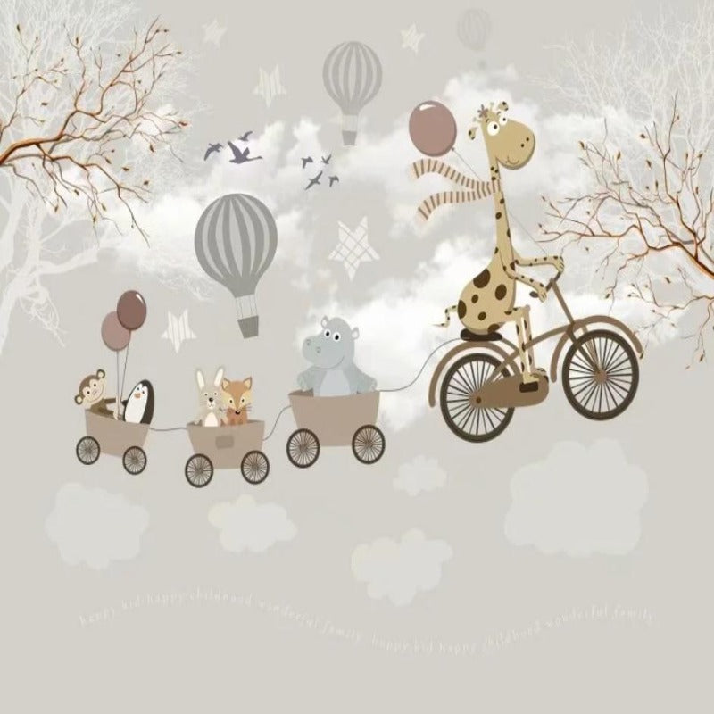 Animal Wallpaper<br/> Road the Sky | Murals Wallpaper