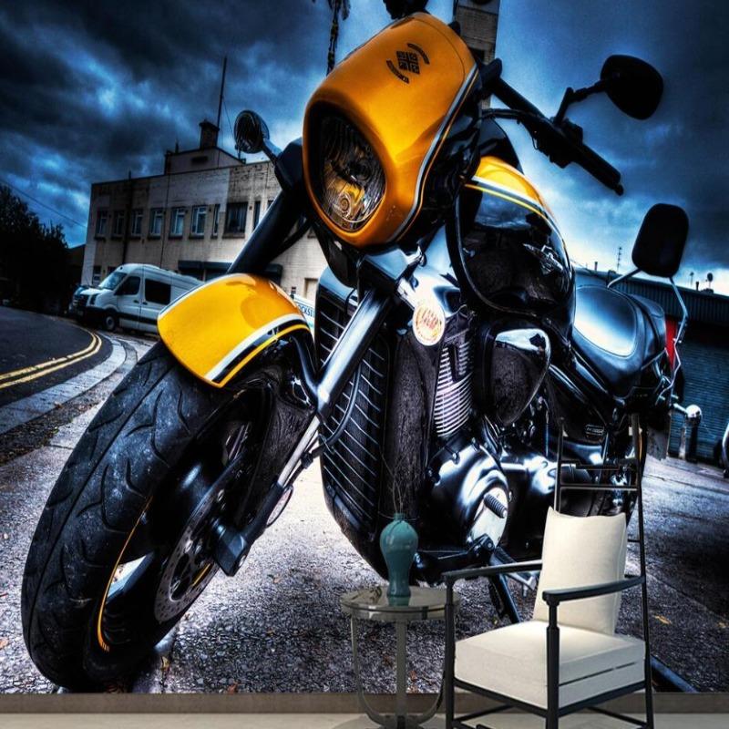 3D Armored Motorbikercycle Wallpaper | Murals Wallpaper