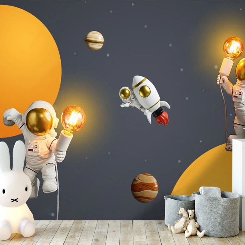 Space Wallpaper <br/> Astronaut Bright Idea! | Murals Wallpaper