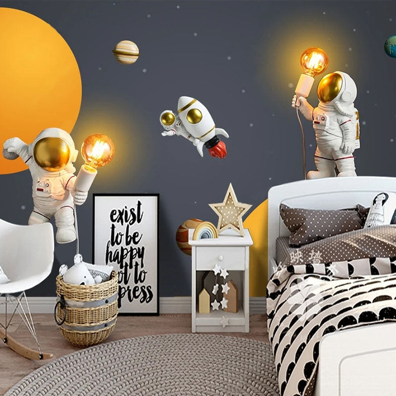 Space Wallpaper <br/> Astronaut Bright Idea! | Murals Wallpaper