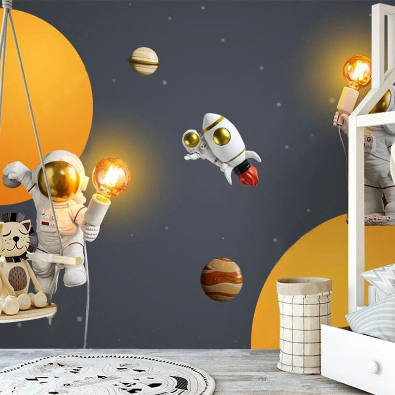 Space Wallpaper <br/> Astronaut Bright Idea! | Murals Wallpaper