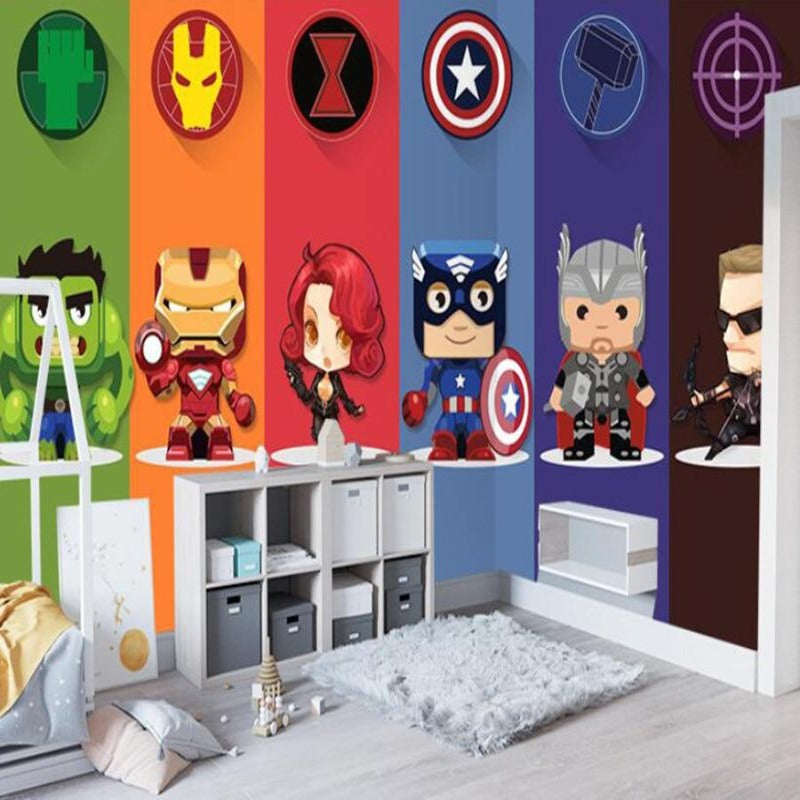 Superhero Wallpaper <br/> Colorful Marvel | Murals Wallpaper
