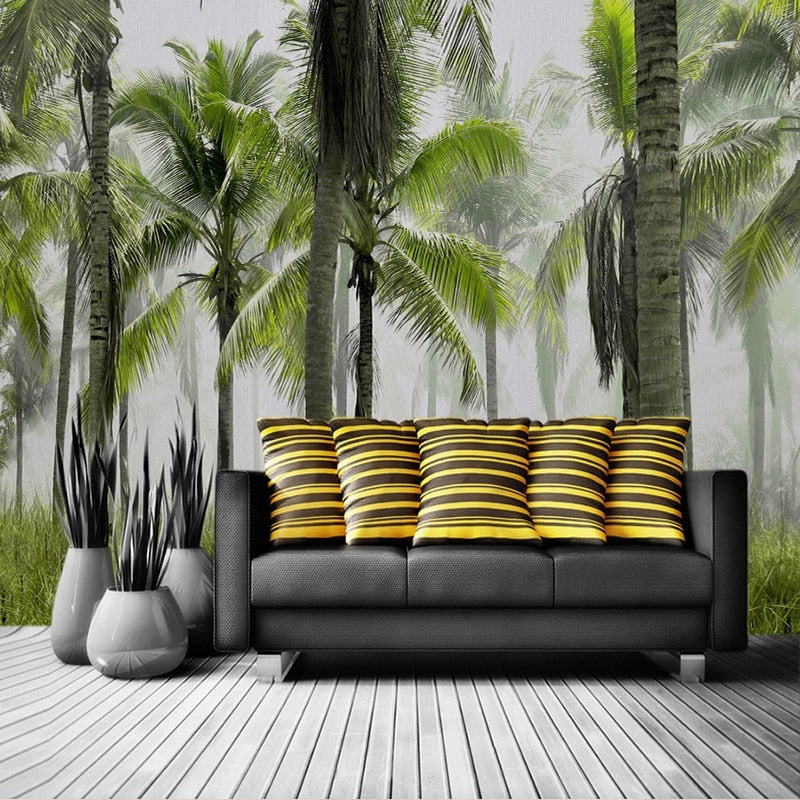 Palm Tree Wallpaper Wohnzimmer | Wandbilder Tapete