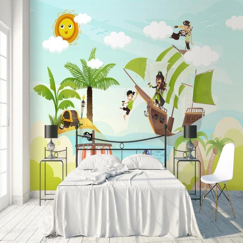 Piratentapete Schatzinsel | Wandtapete