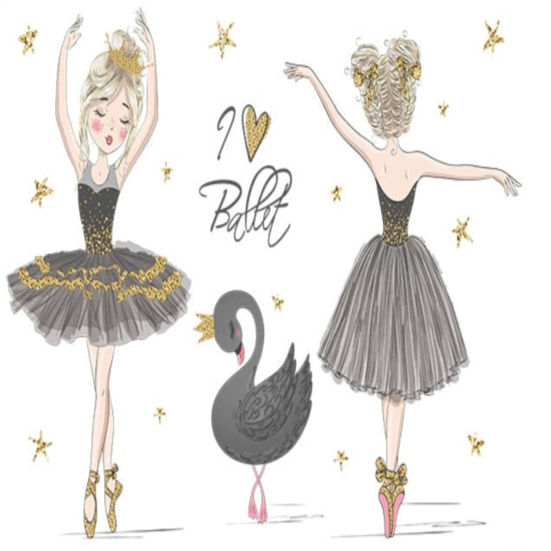 Princess Wallpaper <br/> Black Swan and Ballerina | Murals Wallpaper