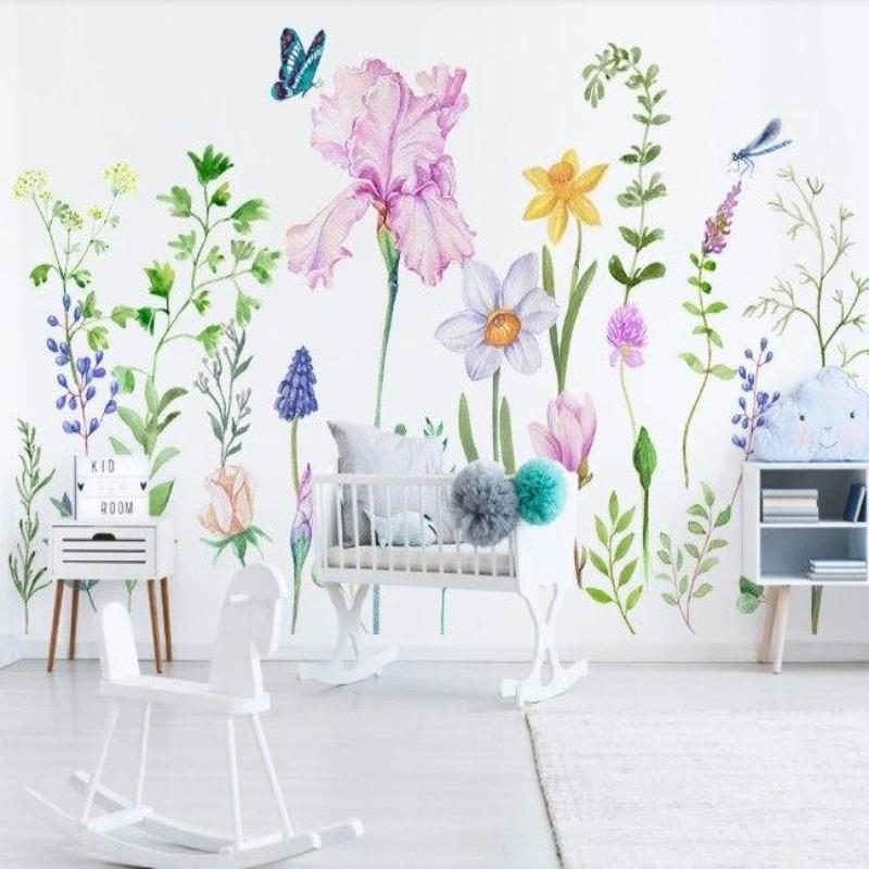 Moderne Blumentapete | Wandtapete