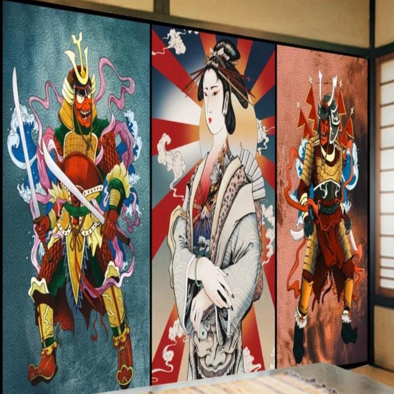 Japanese Wallpaper Duel Warrior Samurai | Murals Wallpaper