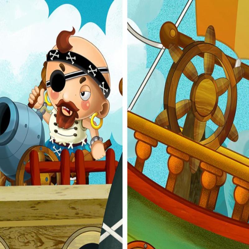 Piratentapete an Bord! | Wandbilder