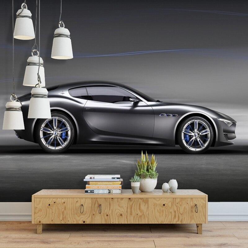 Luxuriöse graue Autotapete | Wandtapete