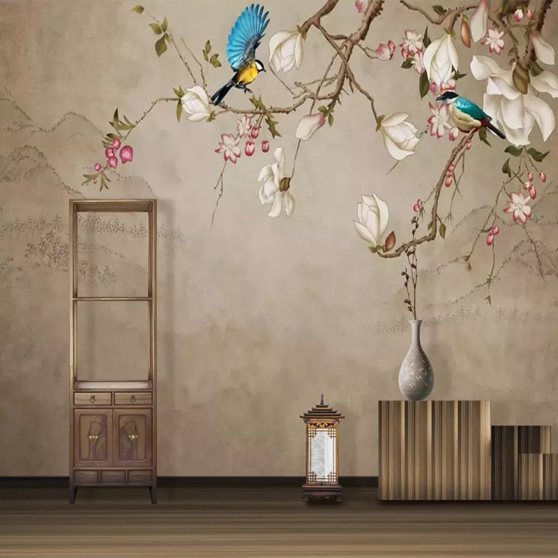 Bird and Flower Wallpaper | Murals Wallpaper