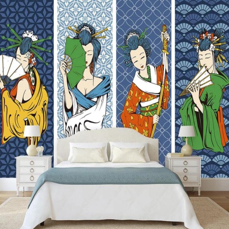 Japanische Tapete: Nippon Fan | Wandbilder Tapete