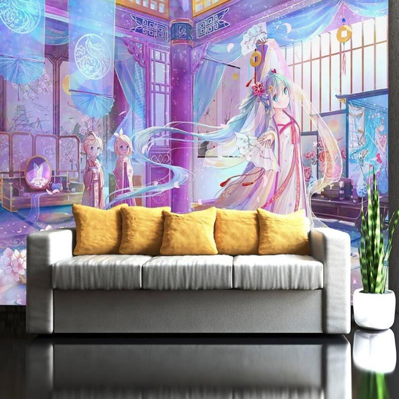 Mural Japanese Manga Fairy Girl Wallpaper