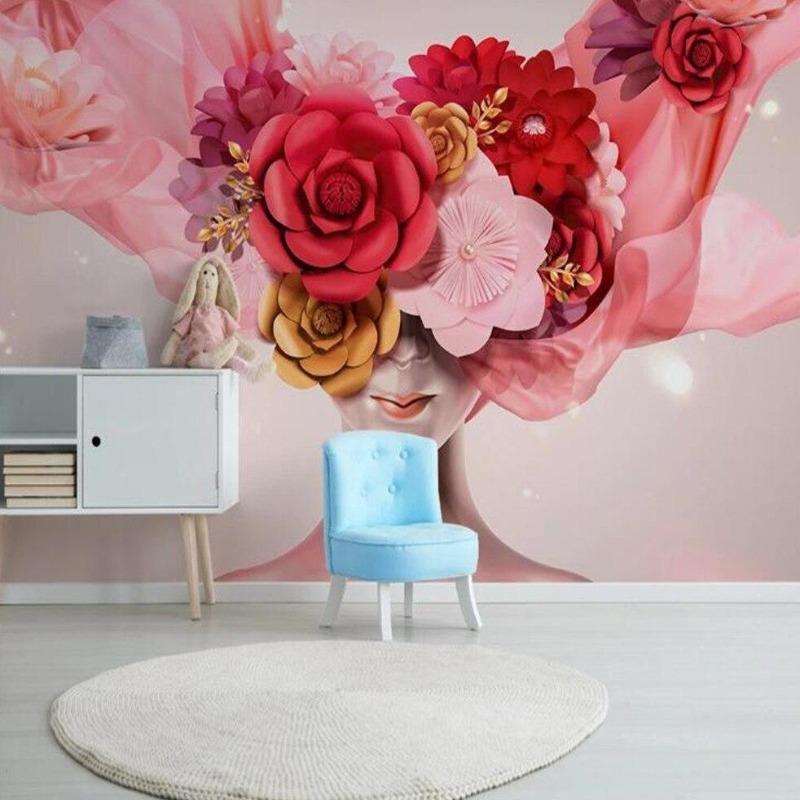 Classic Teen Wallpaper Floral Head | Murals Wallpaper
