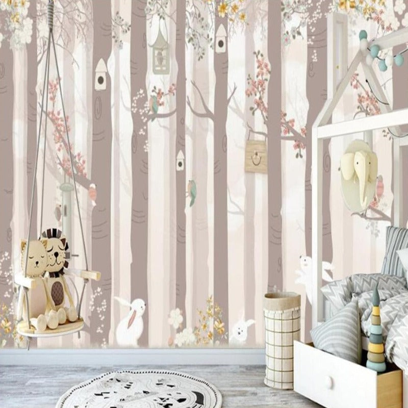Classic Baby Wallpaper <br/> Rabbit in the Forest | Murals Wallpaper
