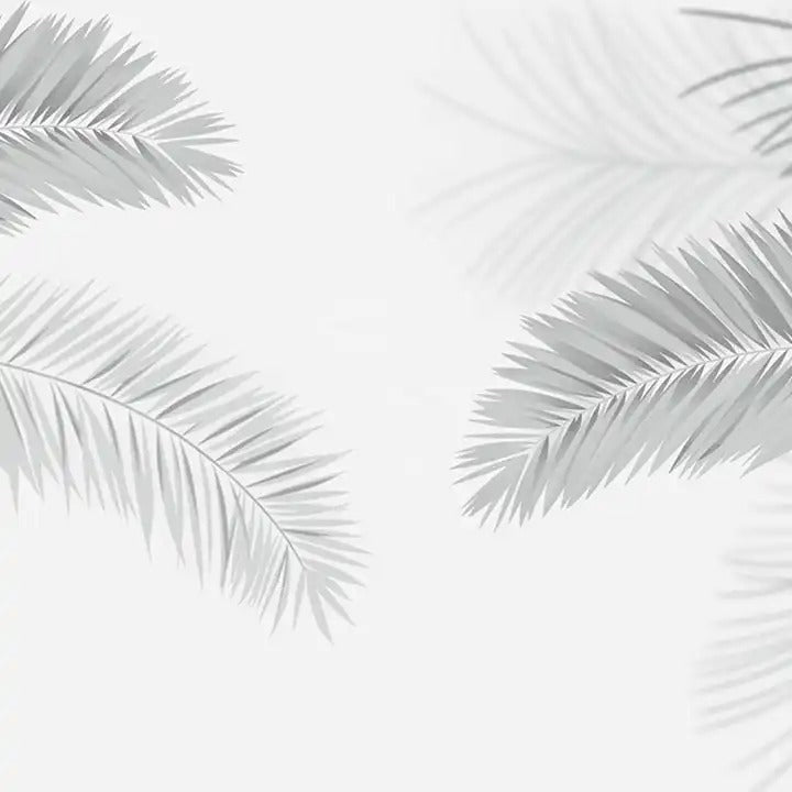 Mural Black and White Leaf Wallpaper