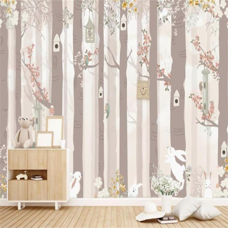 Classic Baby Wallpaper <br/> Rabbit in the Forest | Murals Wallpaper