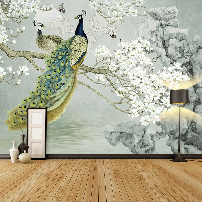 Bird Wallpaper <br/> Peacock | Murals Wallpaper