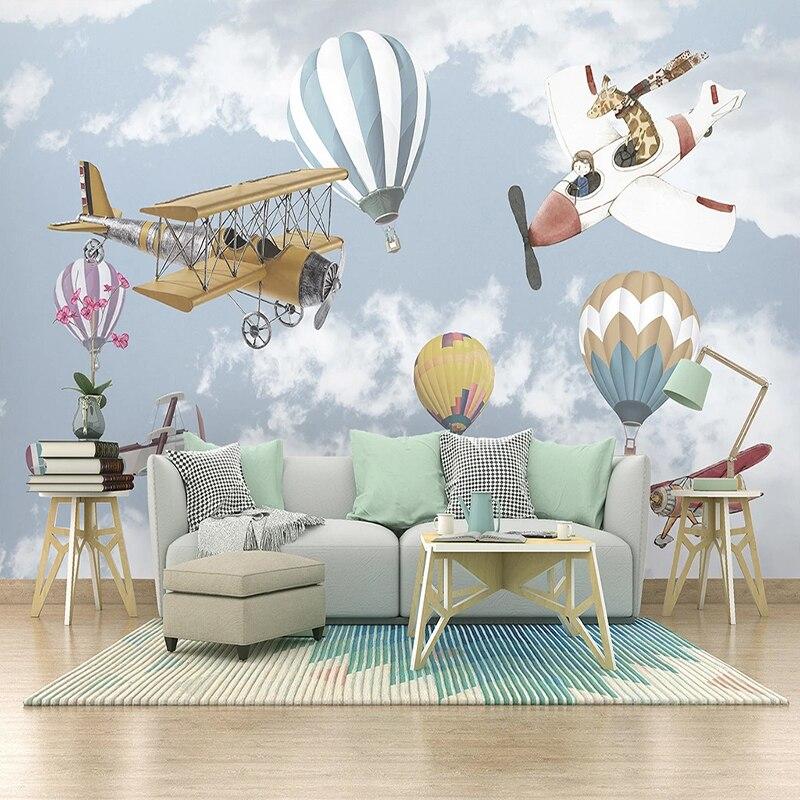 3D-Stuntflugzeug-Hintergrundbild | Wandbild-Hintergrundbild