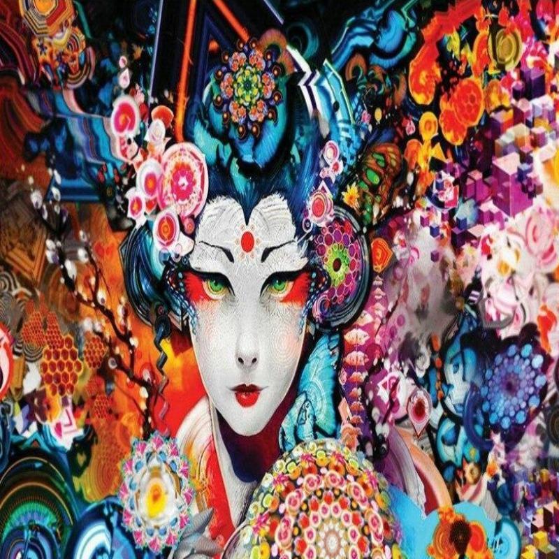 Japanische Tapete Nippon Kopfschmuck | Wandbilder Tapete