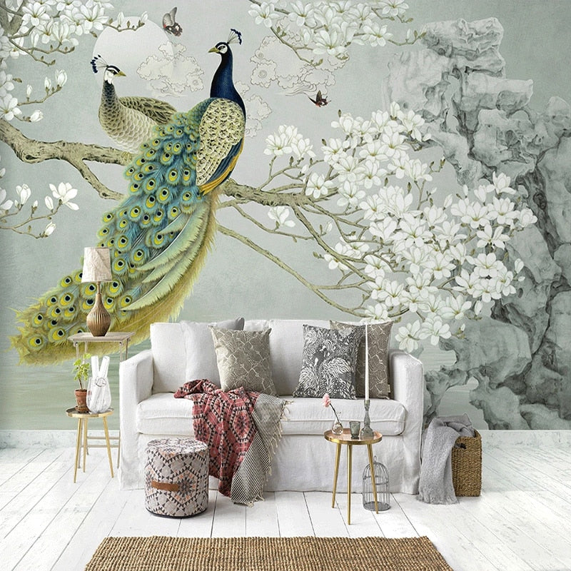 Bird Wallpaper <br/> Peacock | Murals Wallpaper