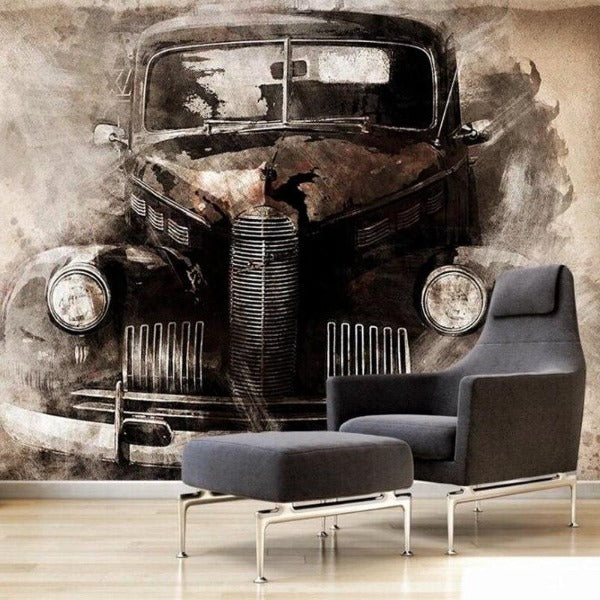 Mural Industrial Style Decorative Wallpaper