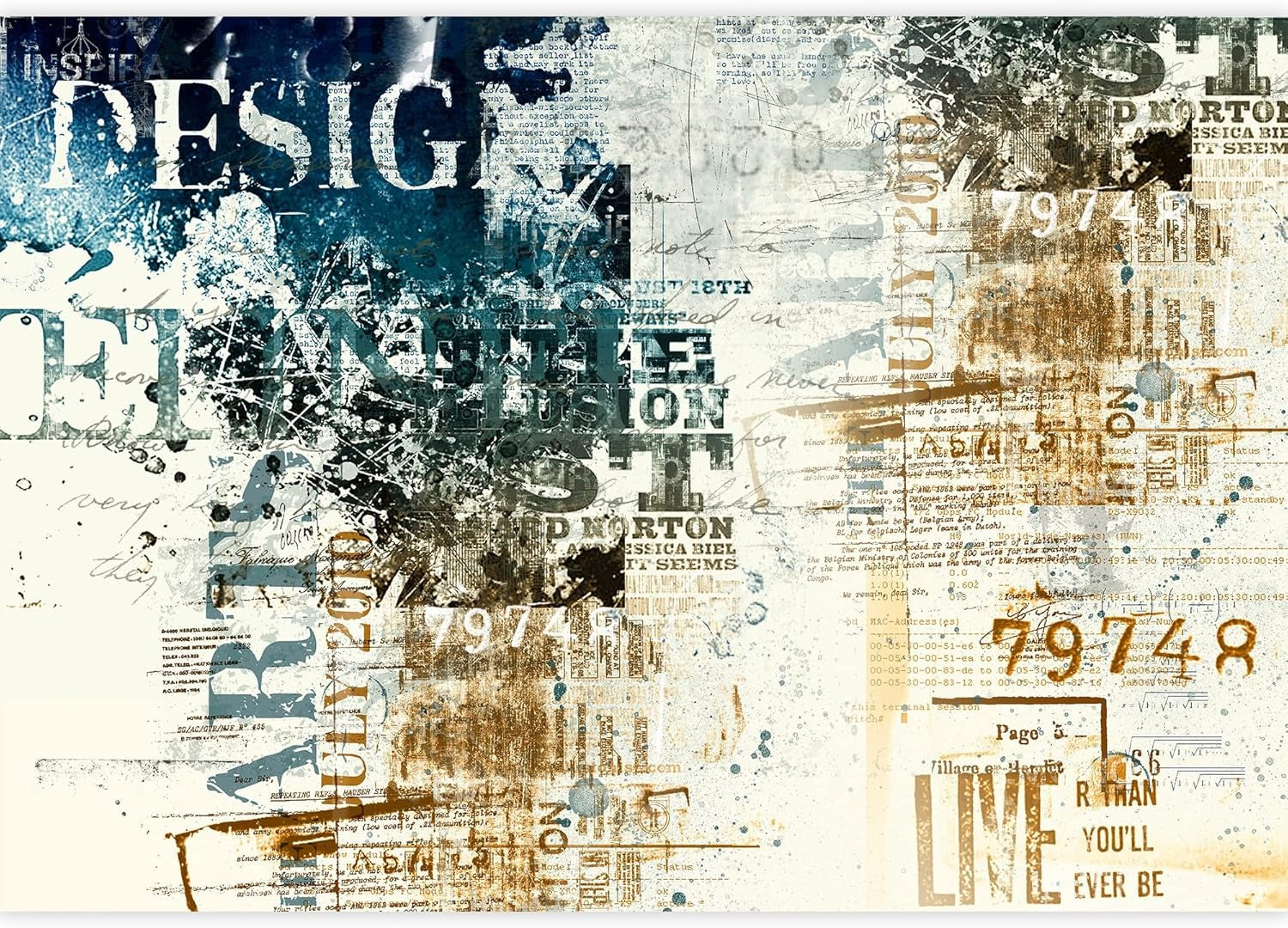 Mural Industrial Style Wallpaper