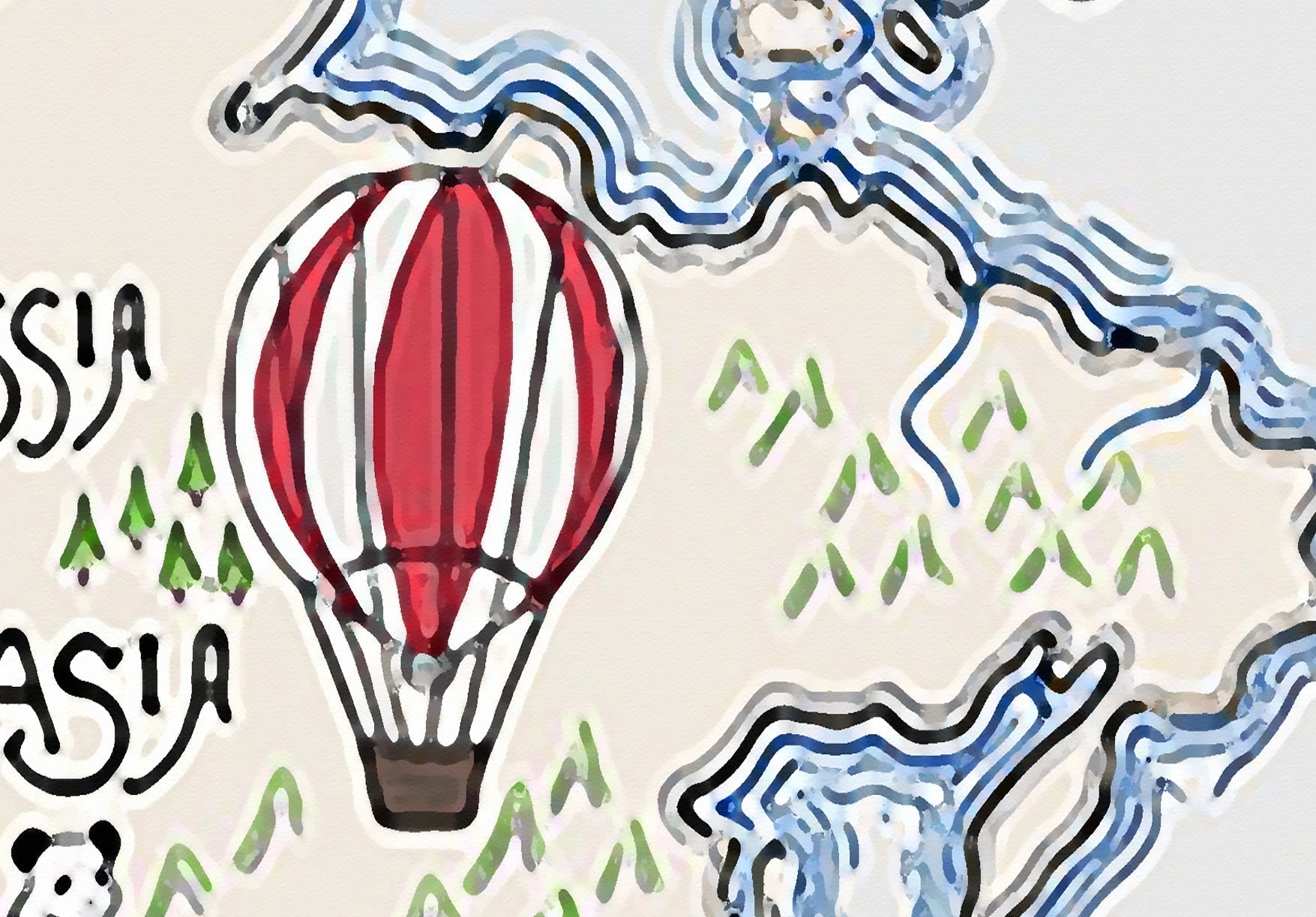 World Map Wallpaper <br/> Pirate Treasure | Murals Wallpaper