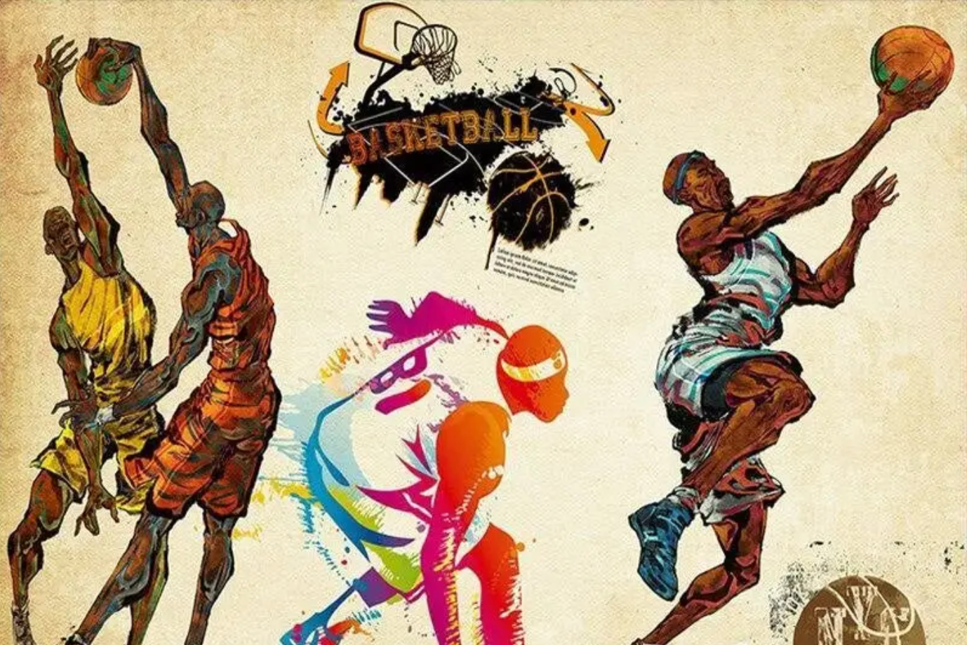 Mural Basketball Decor for a Teen Bedroom