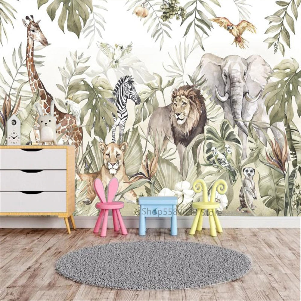 Royal Jungle Wallpaper with Lion | Murals Wallpaper