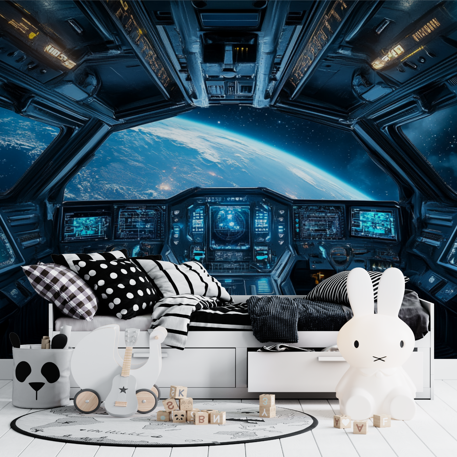Space Cockpit Wallpaper | Murals Wallpaper