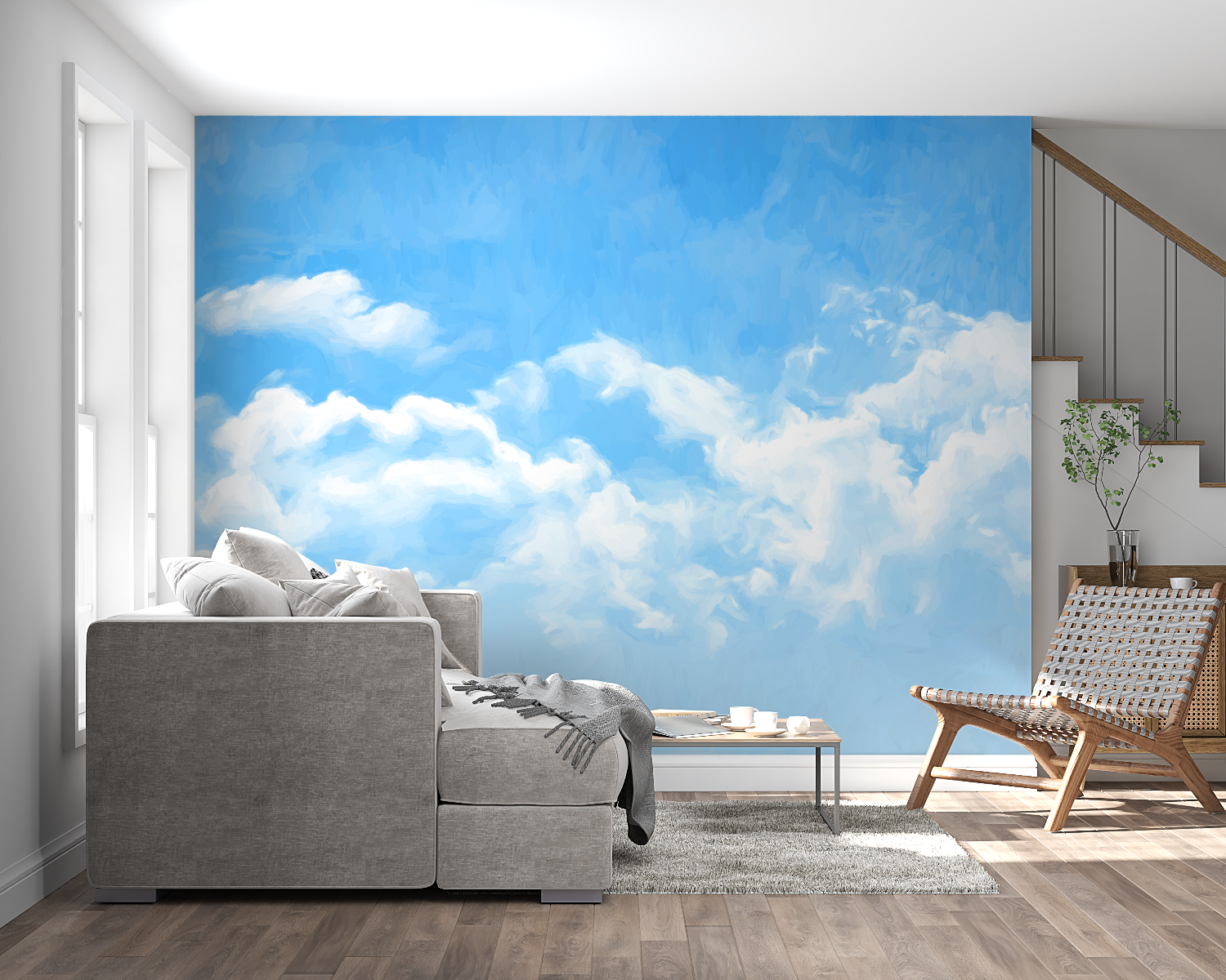 Sky Cloud Mural Wallpaper | Murals Wallpaper